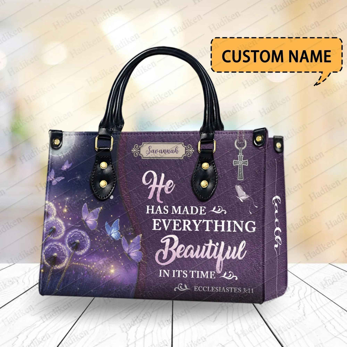 Ecclesiastes 3 11 - Personalized Christian Handbag