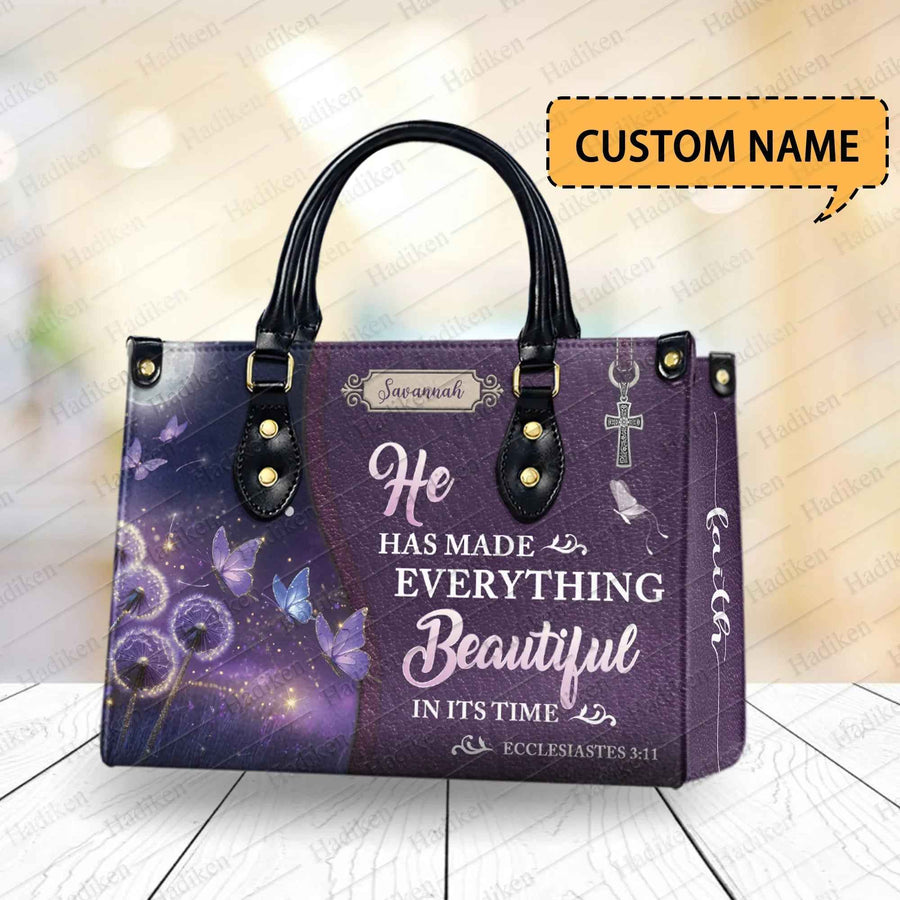 Ecclesiastes 3 11 - Personalized Christian Handbag