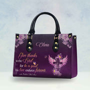 Give Thanks to the Lord Personalized Christian Handbag