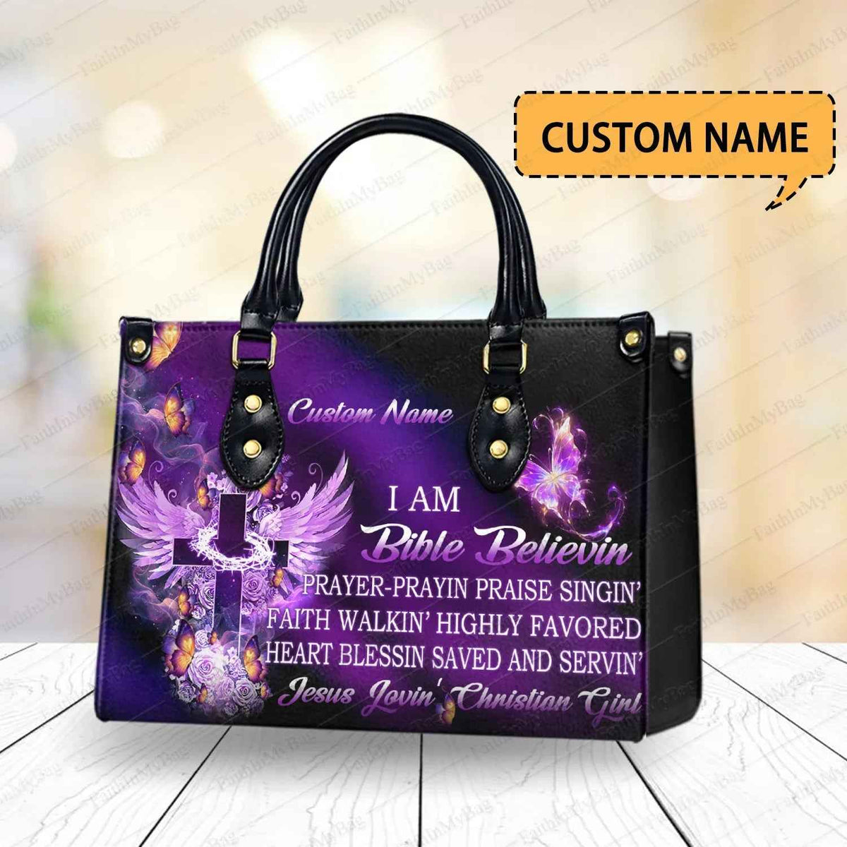 Jesus Lovin Girl - Personalized Christian Handbag