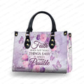 Butterfly Floral Personalized Christian Handbag