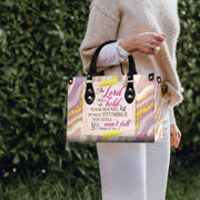 Lord Will Hold Your Hand Personalized Christian Handbag