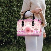 Hb127 Gods Plan Bible Verse with Floral Design Copy - Personalized Christian Handbag