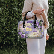 Mom, God Has You in His Arms Personalized Christian Handbag