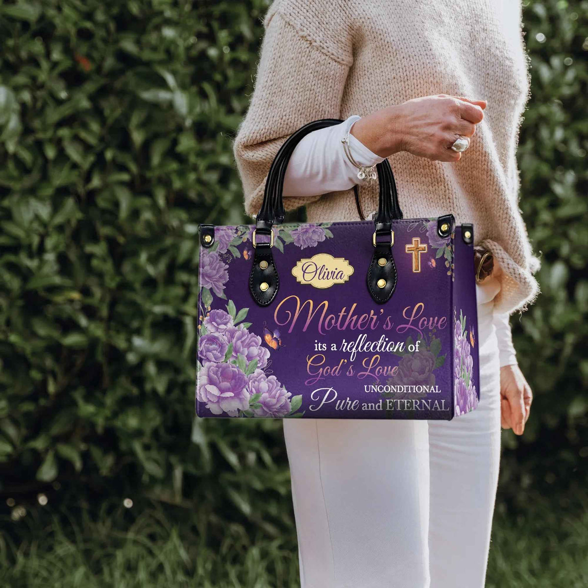 S Love Personalized Christian Handbag