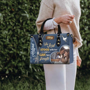 Cross for Women Custom Faith with Dove and Floral Design Religious Spiritual Bag Copy