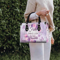Butterfly Floral Personalized Christian Handbag