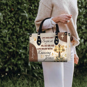 Leather Religious for Women Cross Butterfly Bag Faith Based Copy - Personalized