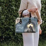 Hb104 Saved by Grace Custom Leopard Sunflower Faith Bag for Women Religious Idea Copy
