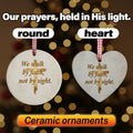 We Walk by - Christmas Ornament - Faith In My Bag is a brand operated by Gemini Clothing LLC
