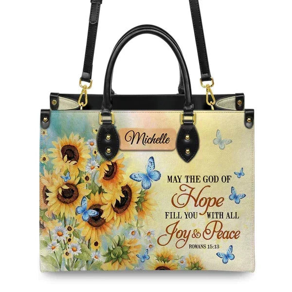 May the God of Hope Fill You with All Joy and Peace Romans - Personalized Christian - Faith In My Bag is a brand operated by Gemini Clothing LLC