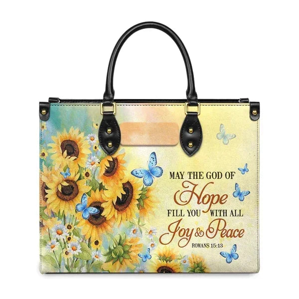 May the God of Hope Fill You with All Joy and Peace Romans - Personalized Christian - Faith In My Bag is a brand operated by Gemini Clothing LLC