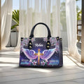 Blessed Mama Guided by Angels Cross Wings Personalized Christian Handbag