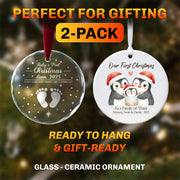 Baby's First Christmas 2025 & Family of Three Set 2026 - Personalized Christmas - Faith In My Bag is a brand operated by Gemini Clothing LLC