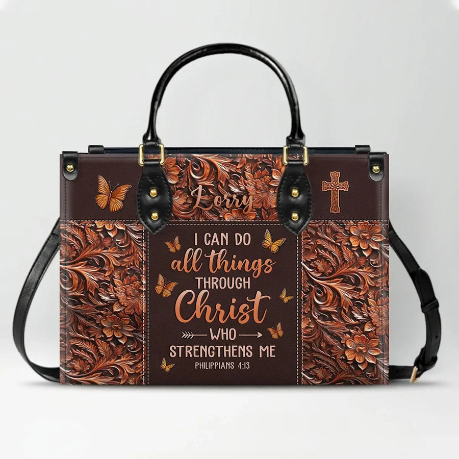 I Can Do All Things Through Christ Philippians 4 13 - Personalized Christian Handbag - Faith In My Bag is a brand operated by Gemini Clothing LLC