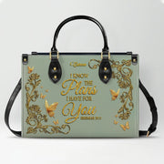 CHRISTIANARTBAG Personalized Leather Handbag with Bible Verse – Custom Name & Color Christian Gift for Women - CAB020226