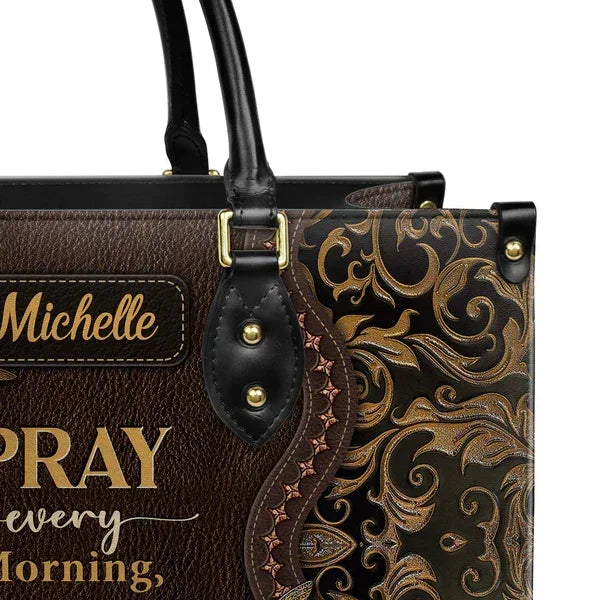 Pray Every Morning Dragonfly - Personalized Christian Handbag - Faith In My Bag is a brand operated by Gemini Clothing LLC