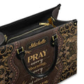 Pray Every Morning Dragonfly - Personalized Christian Handbag - Faith In My Bag is a brand operated by Gemini Clothing LLC