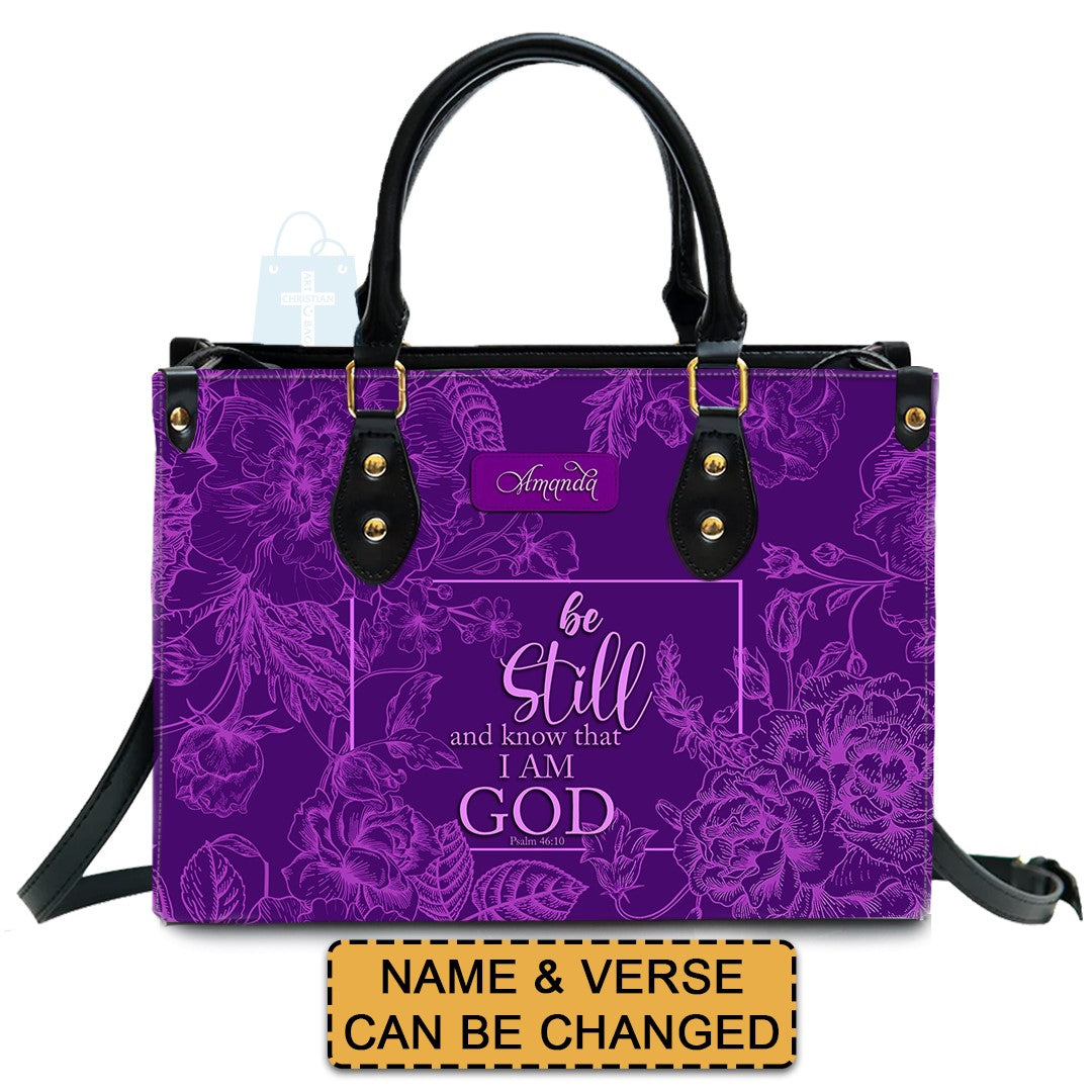 CHRISTIANARTBAG Handbag - Personalized Leather Handbag - Custom Verse Christian Bag - Custom Color bags - CABLTHB01010624.