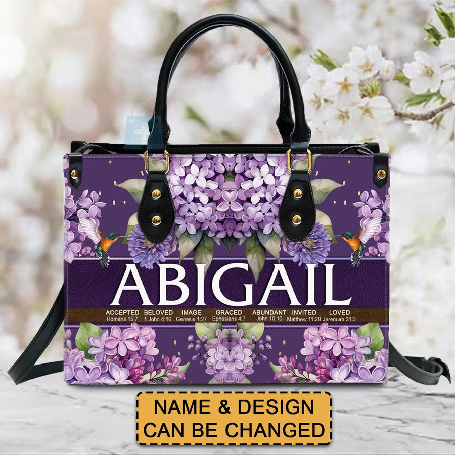 Uncover the Sacred Meaning of Your Name Purple Bags - Personalized Christian Handbag - Faith In My Bag is a brand operated by Gemini Clothing LLC
