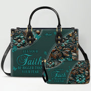 Personalized Christian Handbag with Bible Verses – Custom Name Faith Gift - CAB 120525