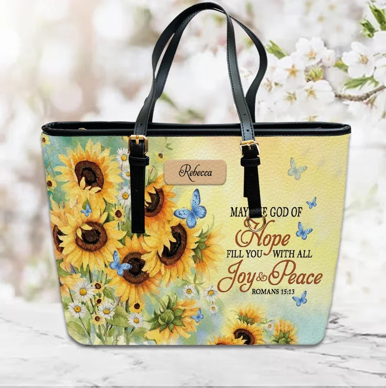 May the God of Hope Fill You with All Joy and Peace Romans - Personalized Christian - Faith In My Bag is a brand operated by Gemini Clothing LLC