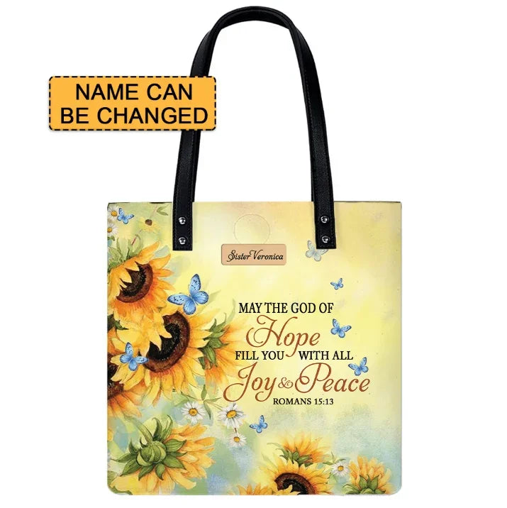 May the God of Hope Fill You with All Joy and Peace Romans - Personalized Christian - Faith In My Bag is a brand operated by Gemini Clothing LLC