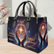 Be Joyful in Hope Personalized Christian Handbag
