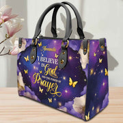 ‘I Believe in God and the Power of Prayer' - Personalized Christian Handbag