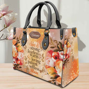 She is Strong, Fearless, Loving Personalized Christian Handbag