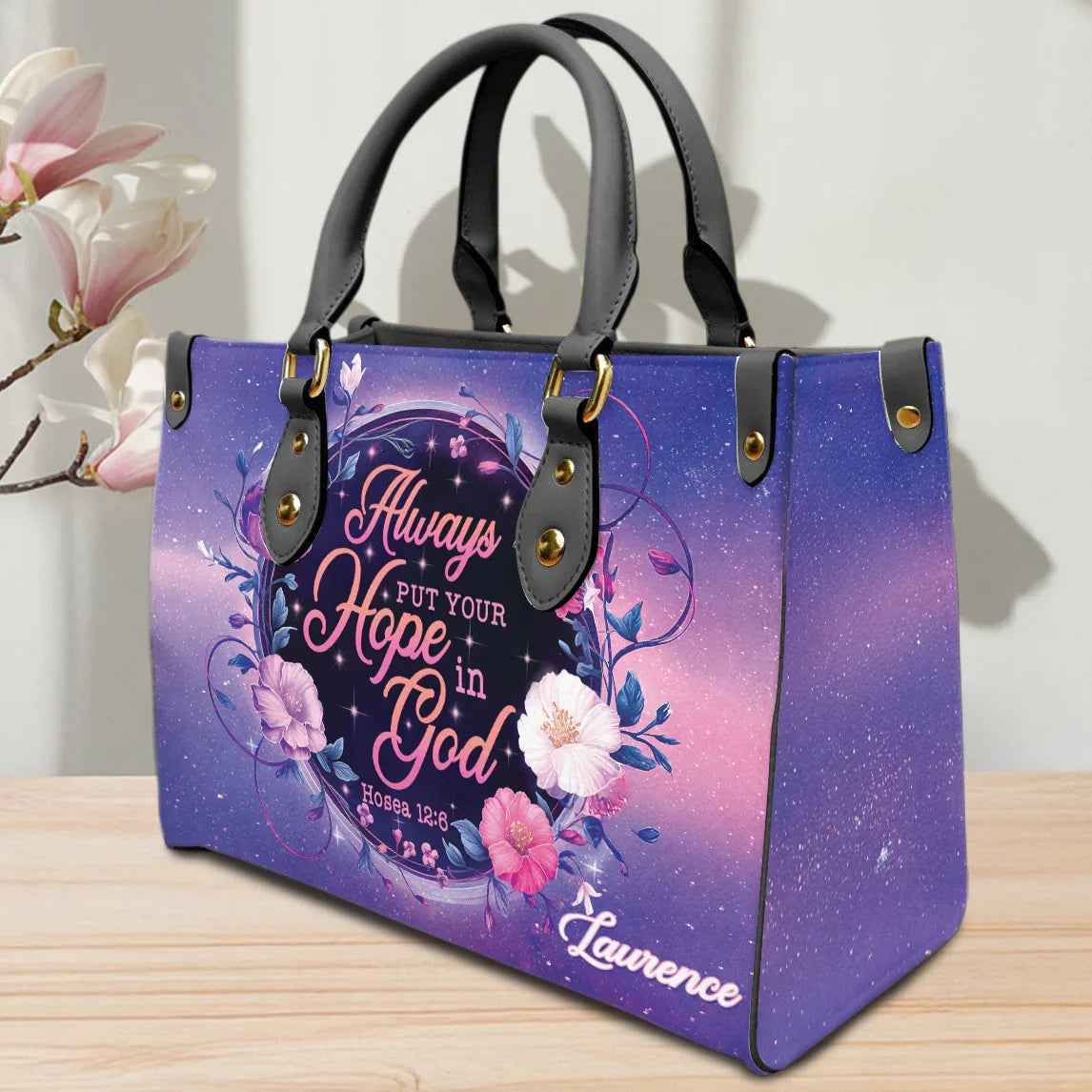 ‘Hope in God' Inspirational Personalized Christian Handbag