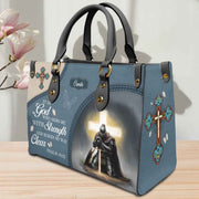 Hb104 Saved by Grace Custom Leopard Sunflower Faith Bag for Women Religious Idea Copy