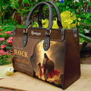 He Only is my Rock and my Salvation Personalized Christian Handbag