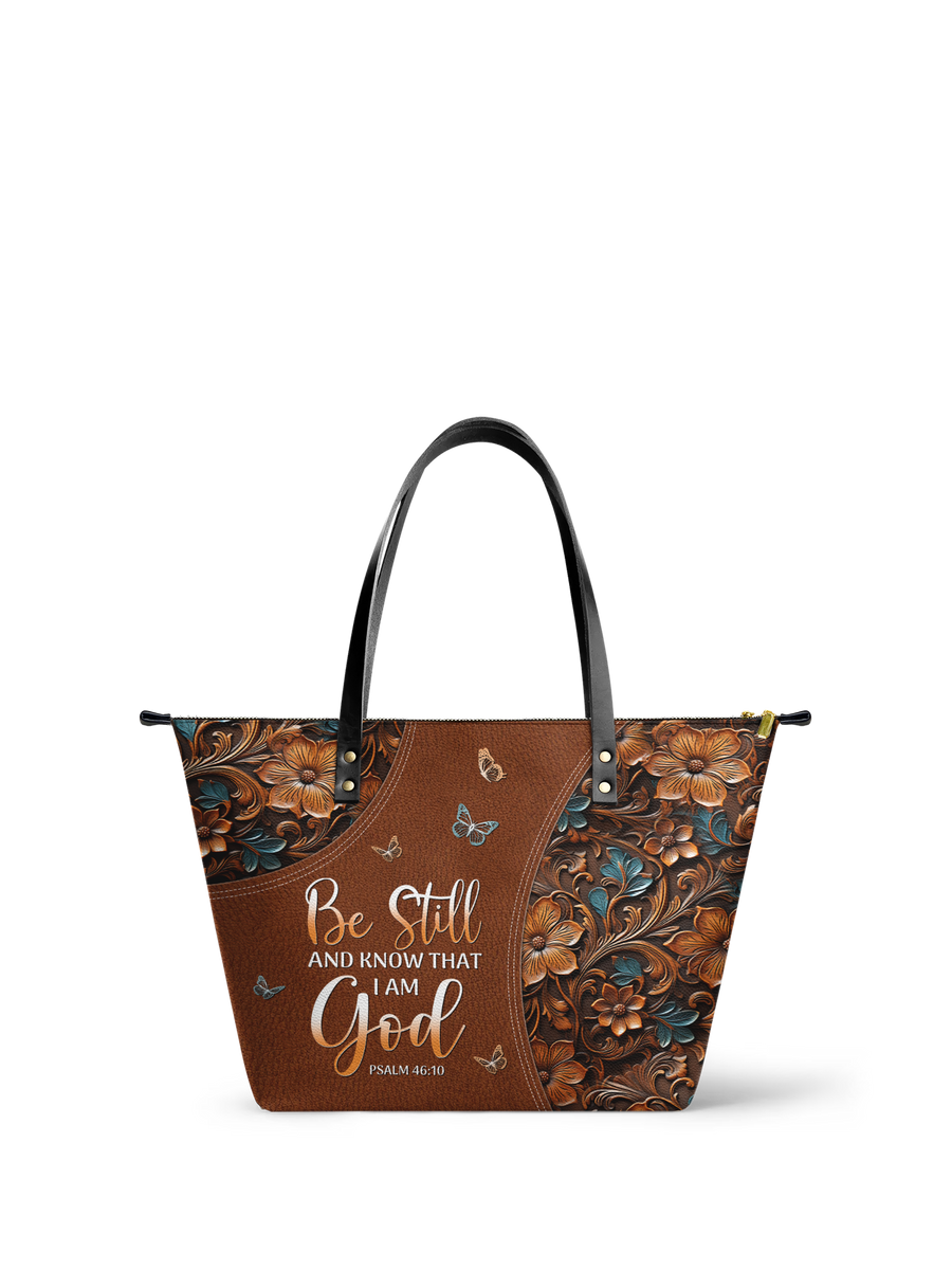 Stillness Leather Bag - Christian Handbag - Faith In My Bag is a brand operated by Gemini Clothing LLC