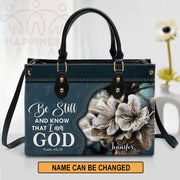 Christianart Handbag, Be Still And Know That I Am God, Personalized Gifts, Gifts for Women.