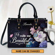 Christianart Handbag, Personalized Hand Bag, Solomon 2:10, He Calls Me Beautiful One, Personalized Gifts, Gifts for Women.
