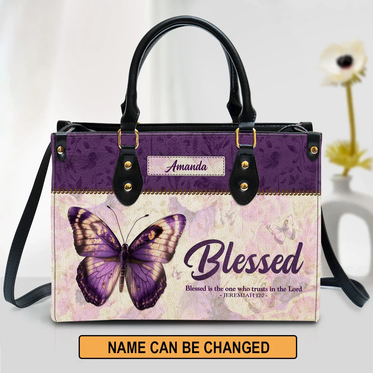 Personalized Christian Handbag - Blessed Is The One Who Trusts In The Lord
