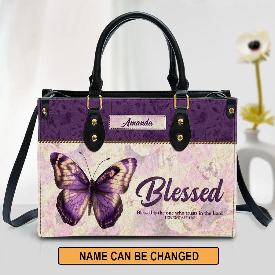 Personalized Christian Handbag - Blessed Is The One Who Trusts In The Lord