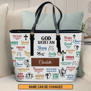 Personalized Christian Handbag - Unique Leather Tote for Faith