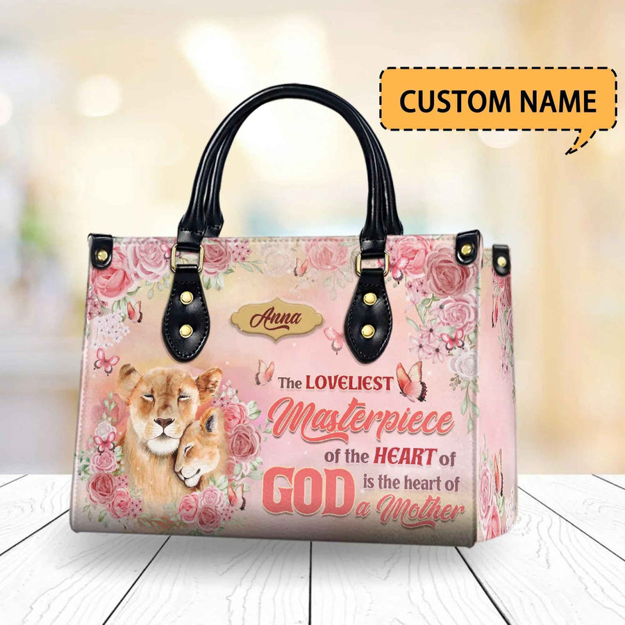 ‘The Loveliest Masterpiece of the Heart of God' Personalized Christian Handbag