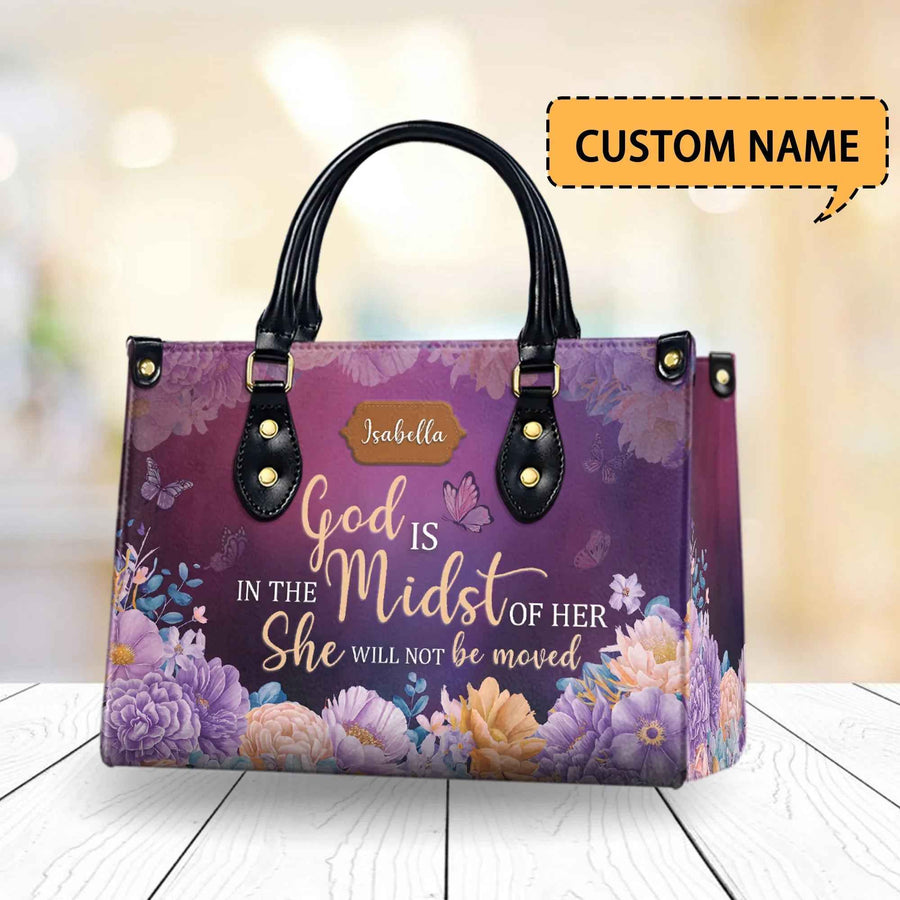 God is in the Midst of Her Personalized Christian Handbag