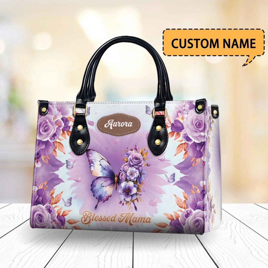 Blessed Mama Personalized Christian Handbag