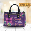 Her Children Rise Up and Call Her Blessed Personalized Christian Handbag