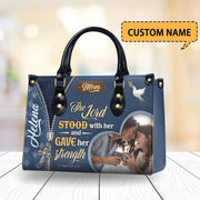 Cross for Women Custom Faith with Dove and Floral Design Religious Spiritual Bag Copy