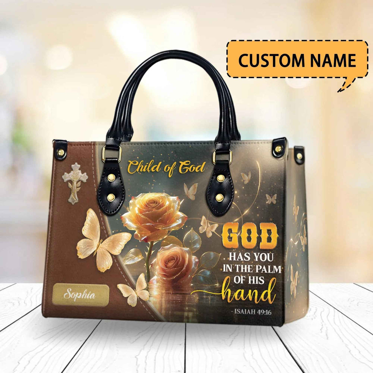 Child of God Personalized Christian Handbag