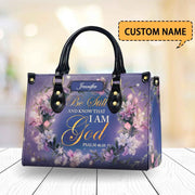 Be Still Know God Psalm 46 10 - Personalized Christian Handbag