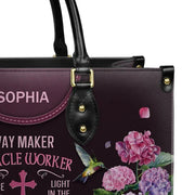 Way Maker Miracle Worker Hummingbird - Personalized Christian Handbag - Faith In My Bag is a brand operated by Gemini Clothing LLC