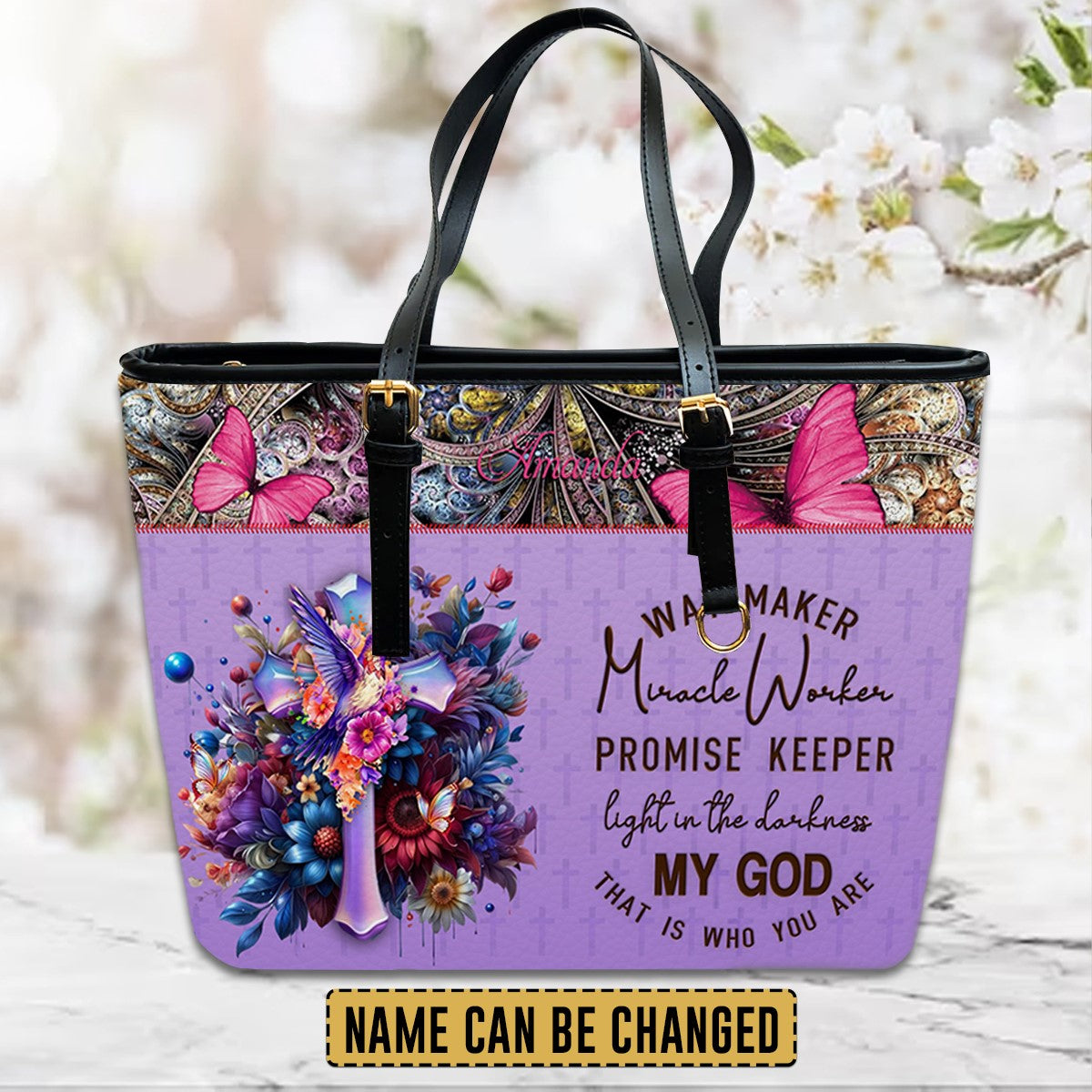 Way Maker Miracle Worker - Personalized Christian Handbag - Faith In My Bag is a brand operated by Gemini Clothing LLC
