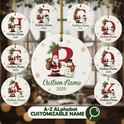 Letter 2025 - Personalized Christmas Ornament - Faith In My Bag is a brand operated by Gemini Clothing LLC