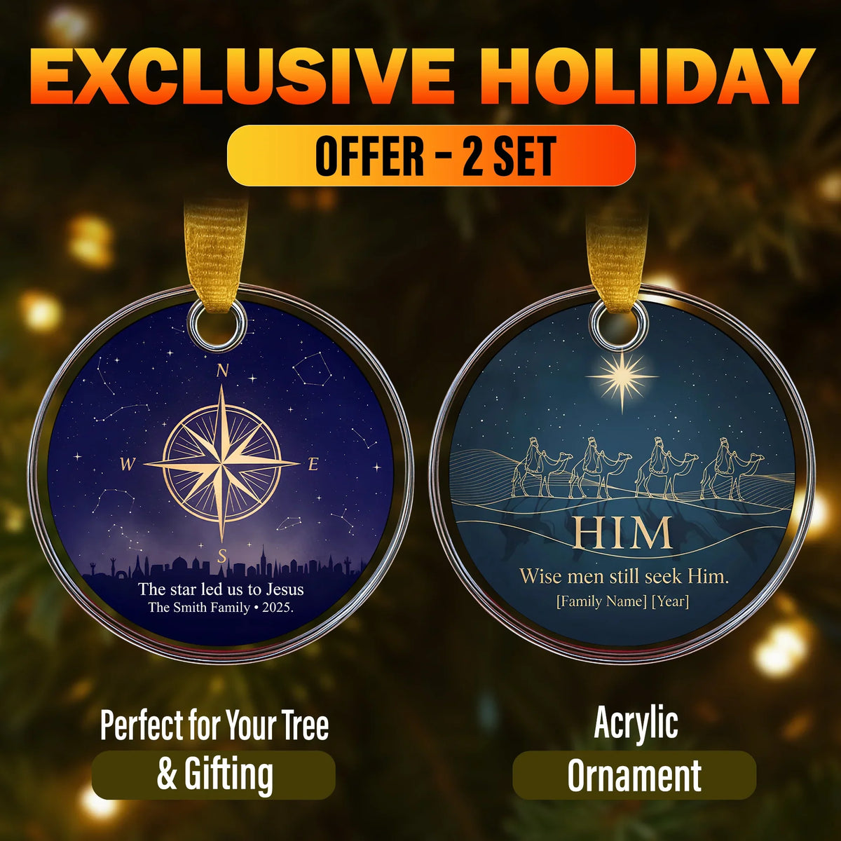 Christmas Set 2025 2026 - Christmas Ornament - Faith In My Bag is a brand operated by Gemini Clothing LLC